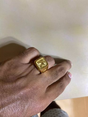 Customer photo review of Men’s Black Falcon Ring