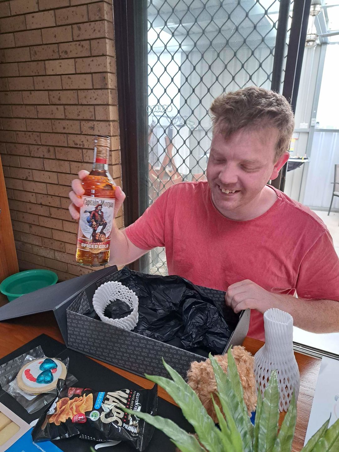 Customer photo review of Hampers with alcohol