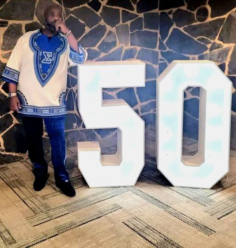 Customer photo review of Dashiki Shirt- Phi Beta Sigma