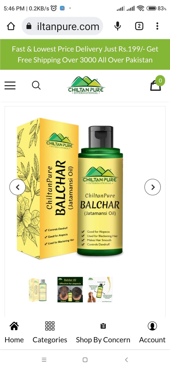 Customer photo review of Balchar (Jatamansi) Oil – Effective for Alopecia, Enlarges Follicular Hair Size & Prevents Scalp Infections