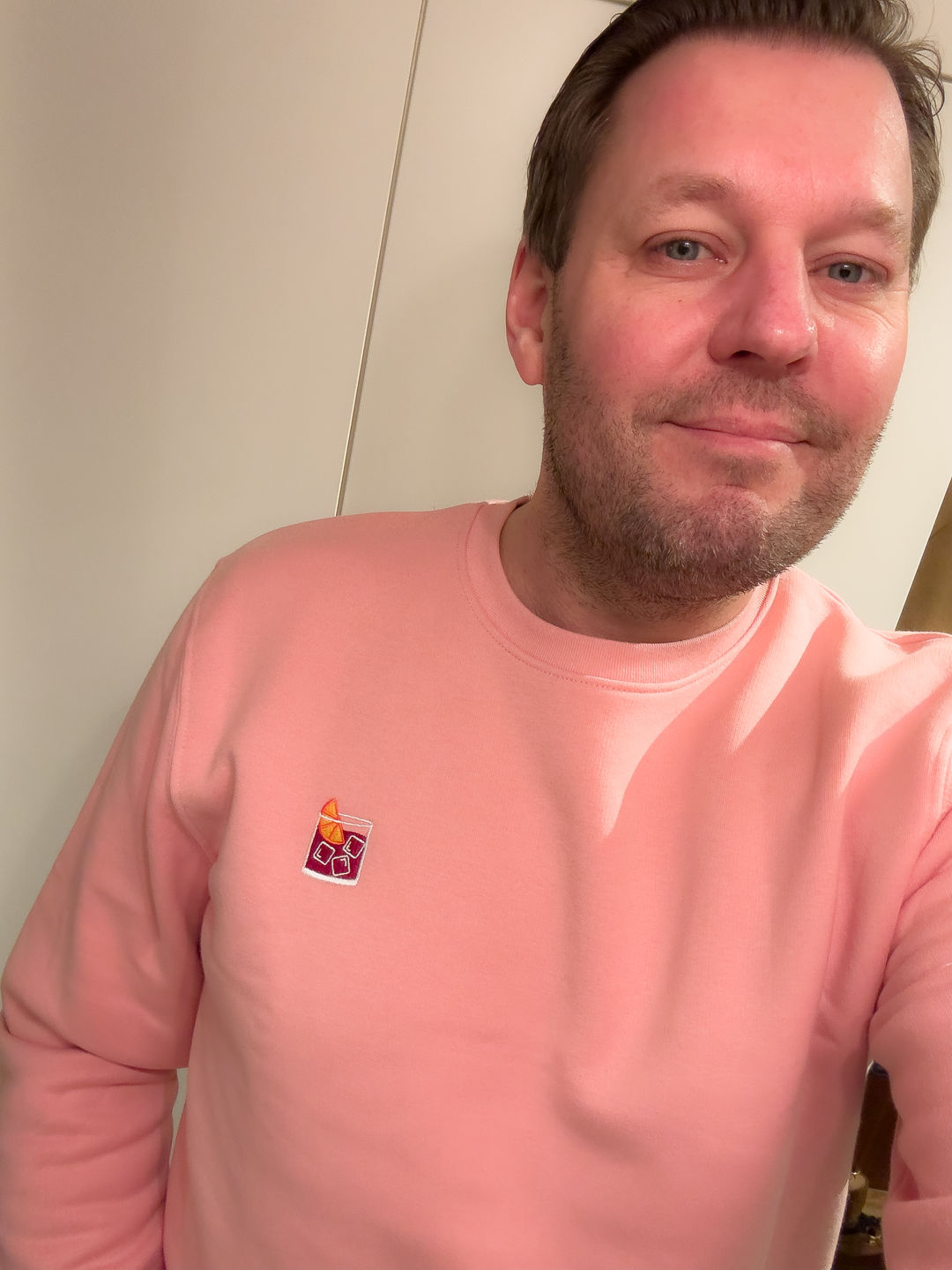 Customer photo review of The Negroni Glass eco sweatshirt