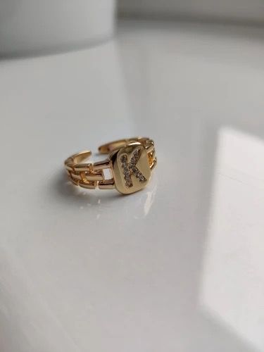 Customer photo review of Chain Initial Ring