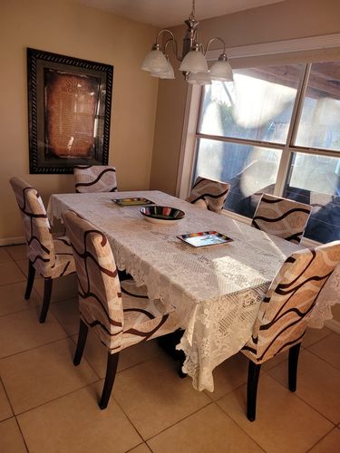 Customer photo review of Magic Universal Chair Cover