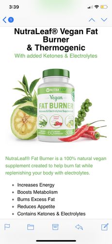 Customer photo review of NutraLeaf® Vegan Fat Burner