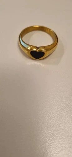 Customer photo review of Black Heart Ring