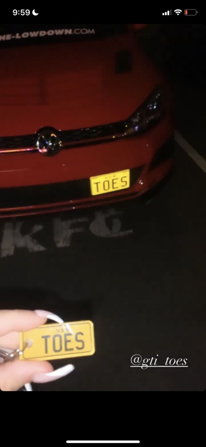 Customer photo review of NSW Traditional Licence Plate Custom Keychain