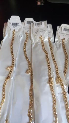 Customer photo review of Initial Figaro Anklet