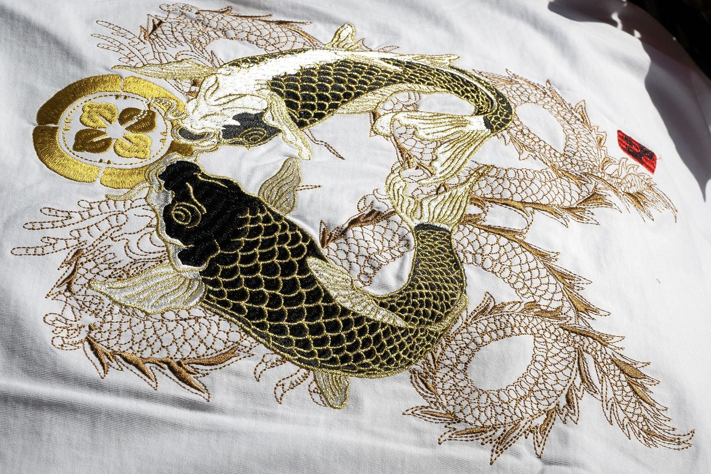 Customer photo review of Double Dragon & Koi Sukajan T-shirt