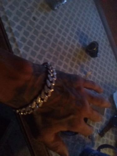 Customer photo review of Blinged Out Cuban Bracelet