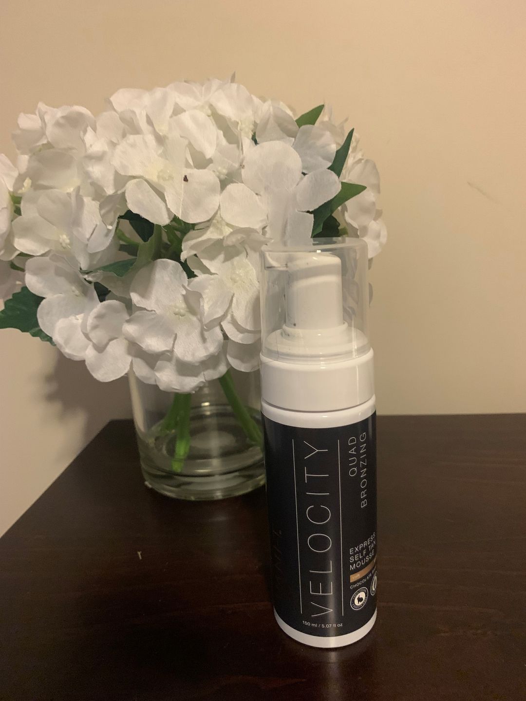 Customer photo review of Velocity Express Self Tan Mousse - 150ml