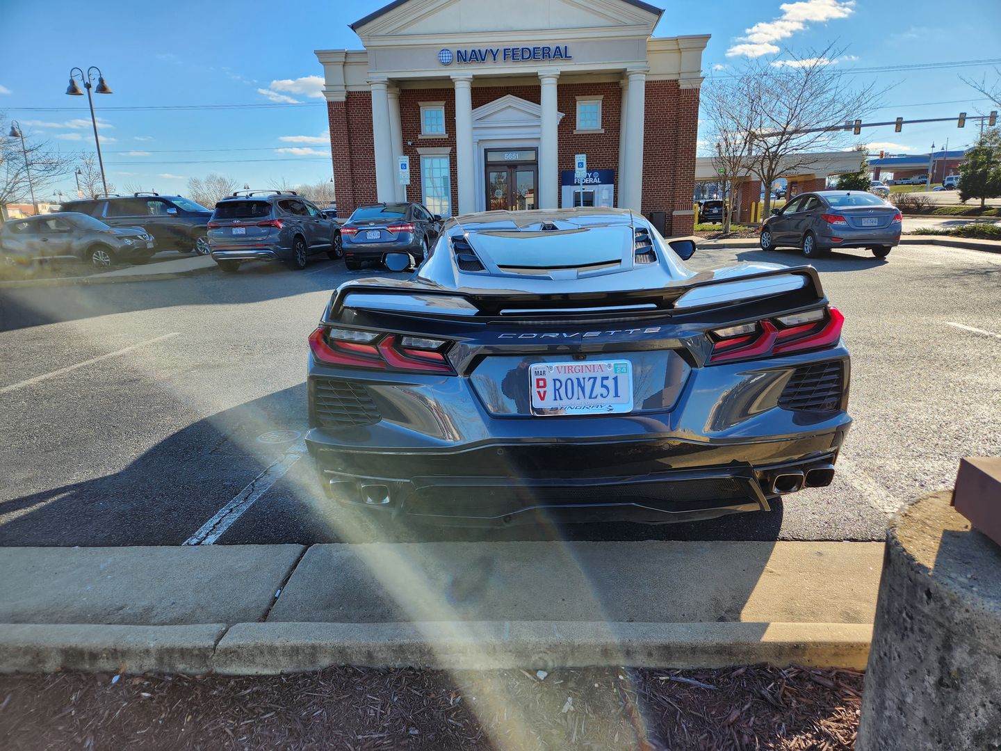 Customer photo review of Chevrolet Corvette C8 Z51 Wickerbill Rear Trunk Spoiler