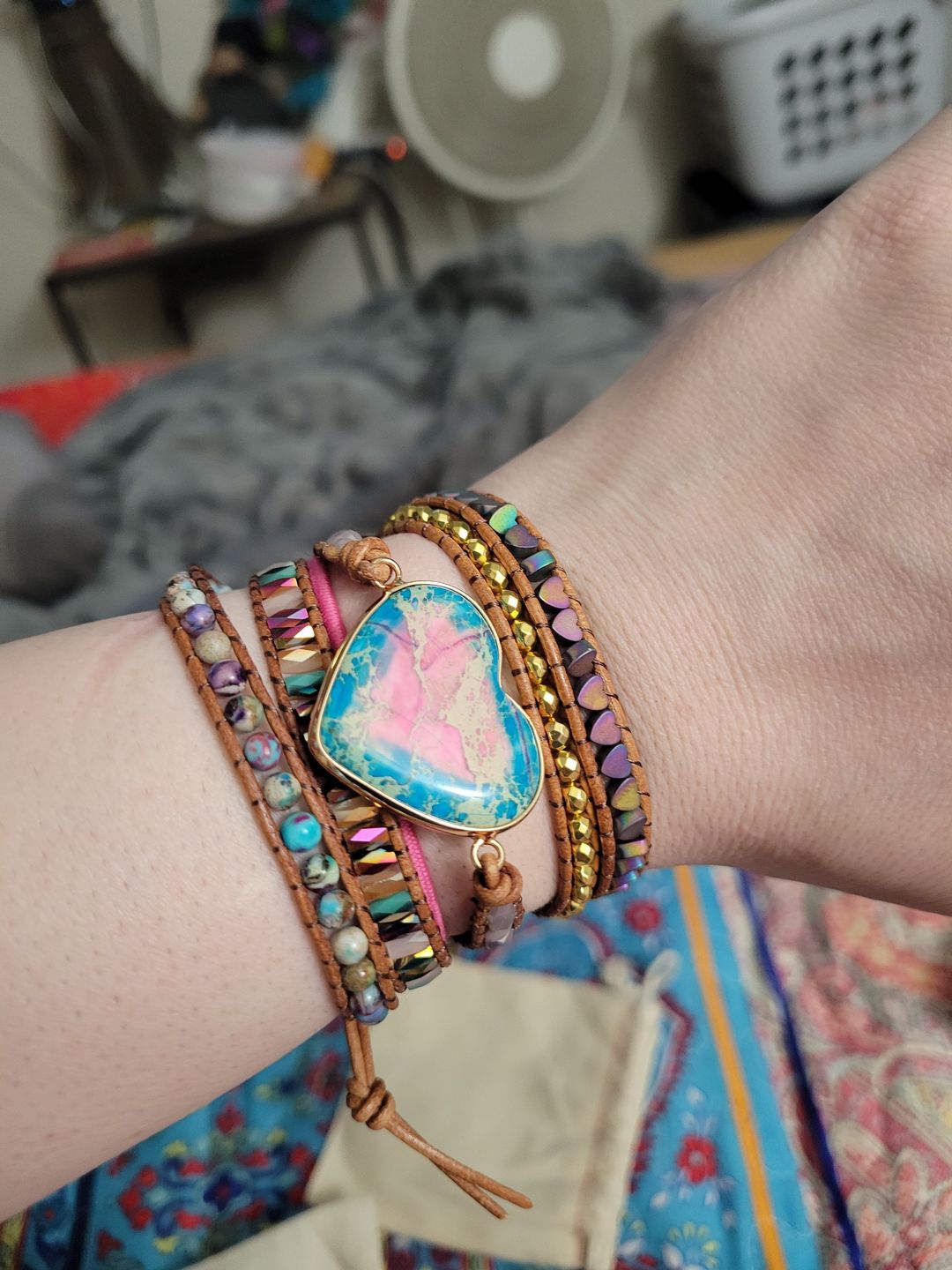 Customer photo review of Intense Love Protection Wrap Bracelet