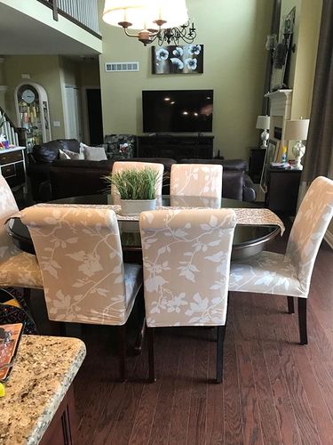 Customer photo review of Magic Universal Chair Cover