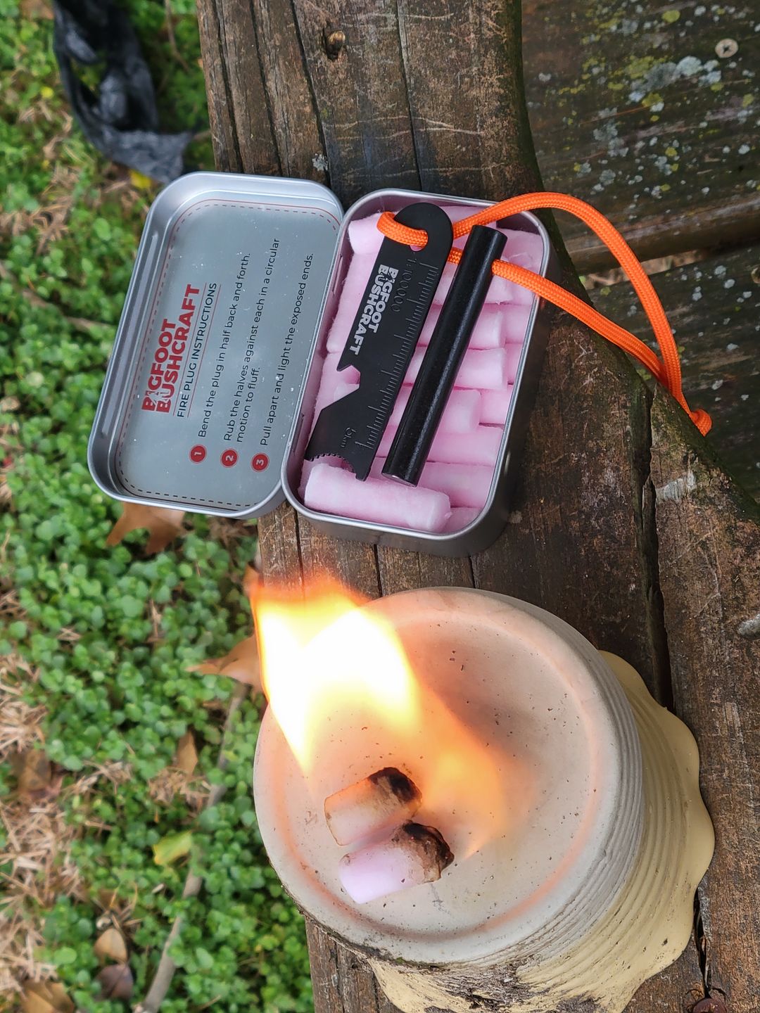 Customer photo review of Mini Survival Fire Starter Kit [NEW YEAR’S SALE]