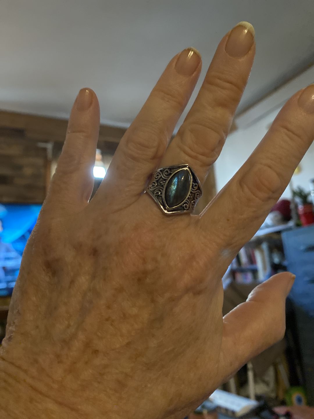 Customer photo review of Awakening Labradorite Ring