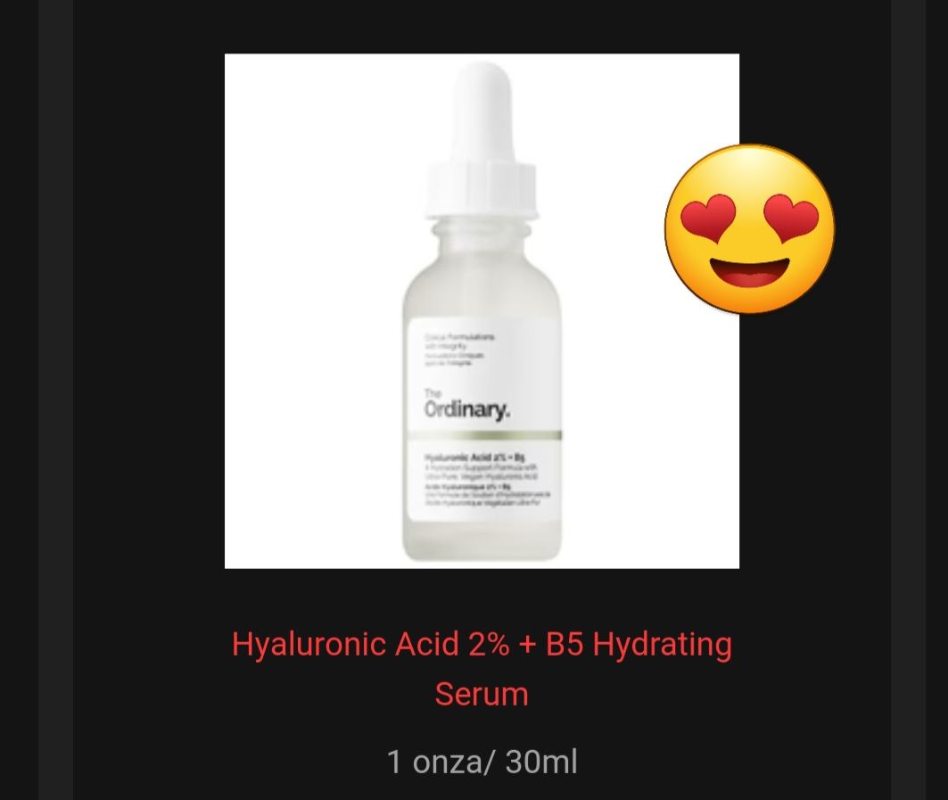 Customer photo review of Hyaluronic Acid 2% + B5 Hydrating Serum
