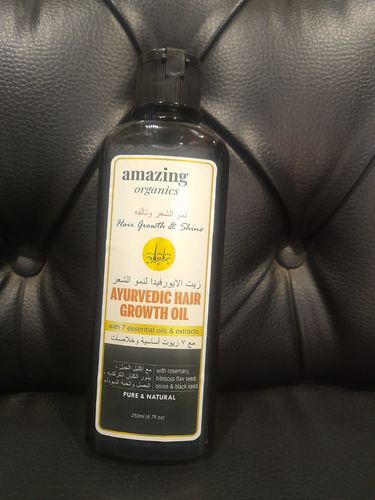 Customer photo review of Amazing Organics Ayurvedic Hair Oil