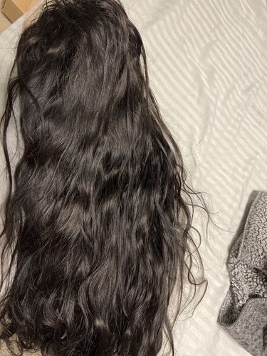 Customer photo review of Body Wave Free Part 13x4 Inch Lace Frontal Wig 100% Human Hair Wig With Baby Hair