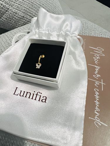 Customer photo review of Faux piercing Papillon