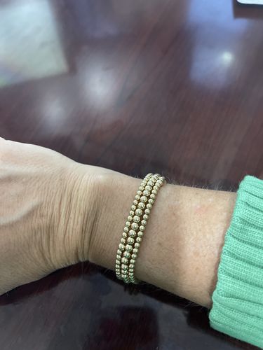 Customer photo review of juno bracelet double stack (3+4mm)