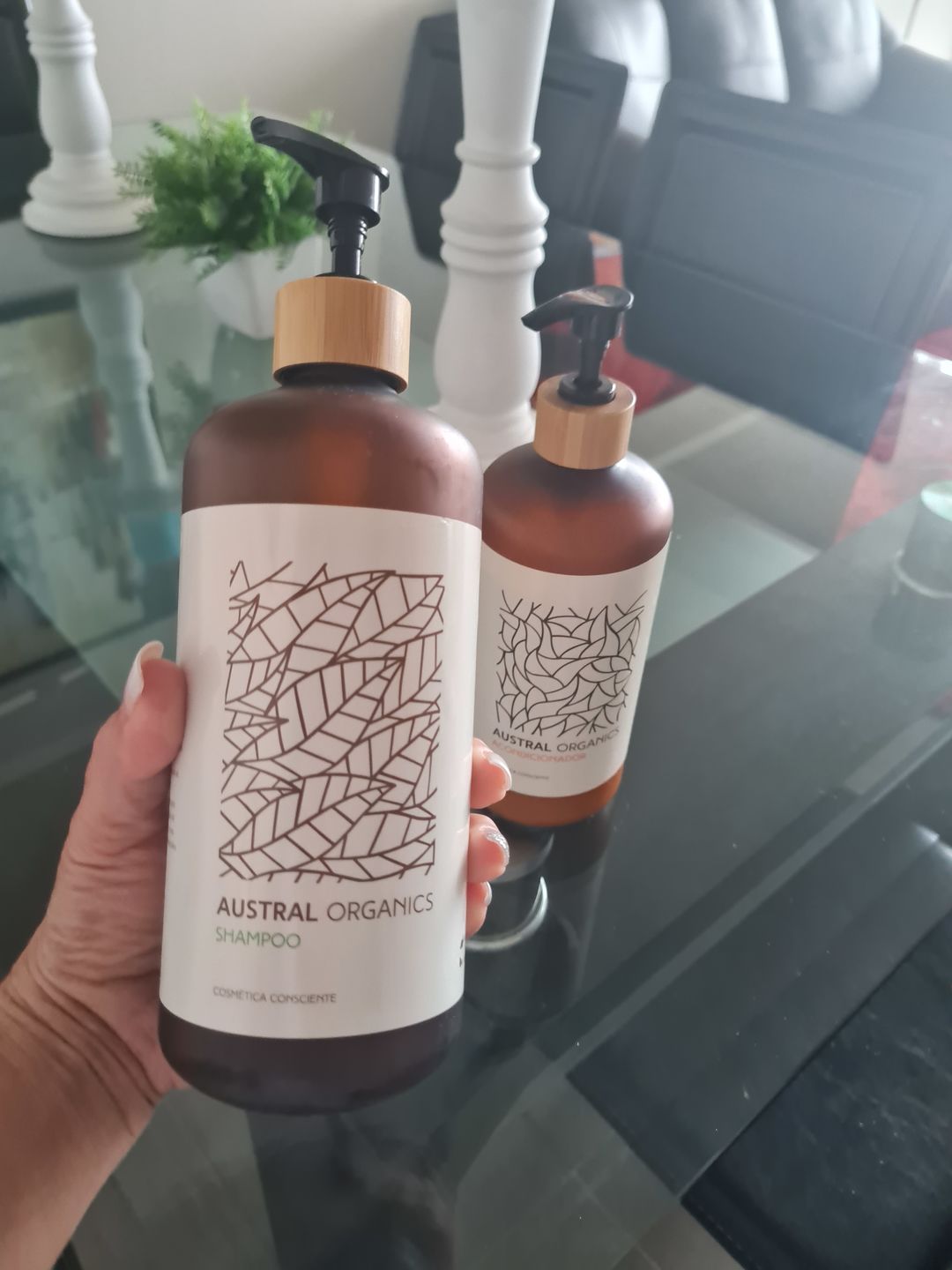 Customer photo review of Pack shampoo + acondicionador 800 ml