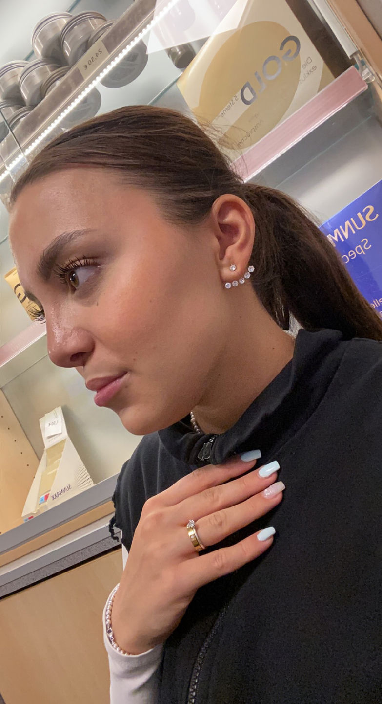 Customer photo review of Rania | Ear Jacket Ohrstecker