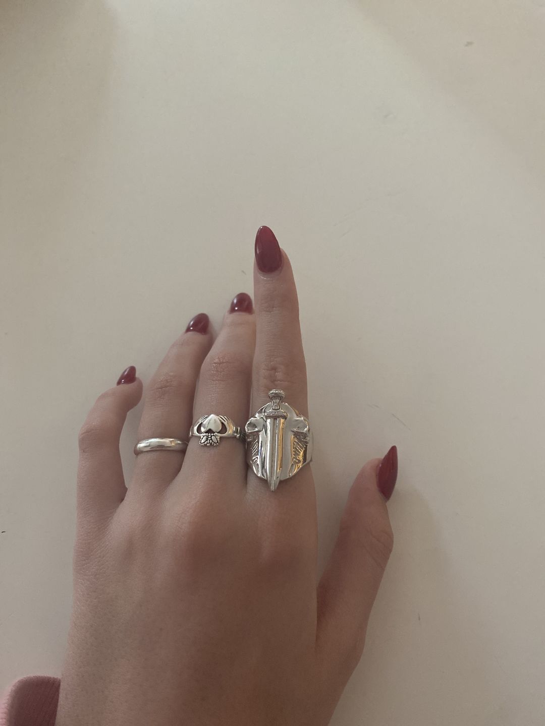 Customer photo review of CATACOMB SWORD RING