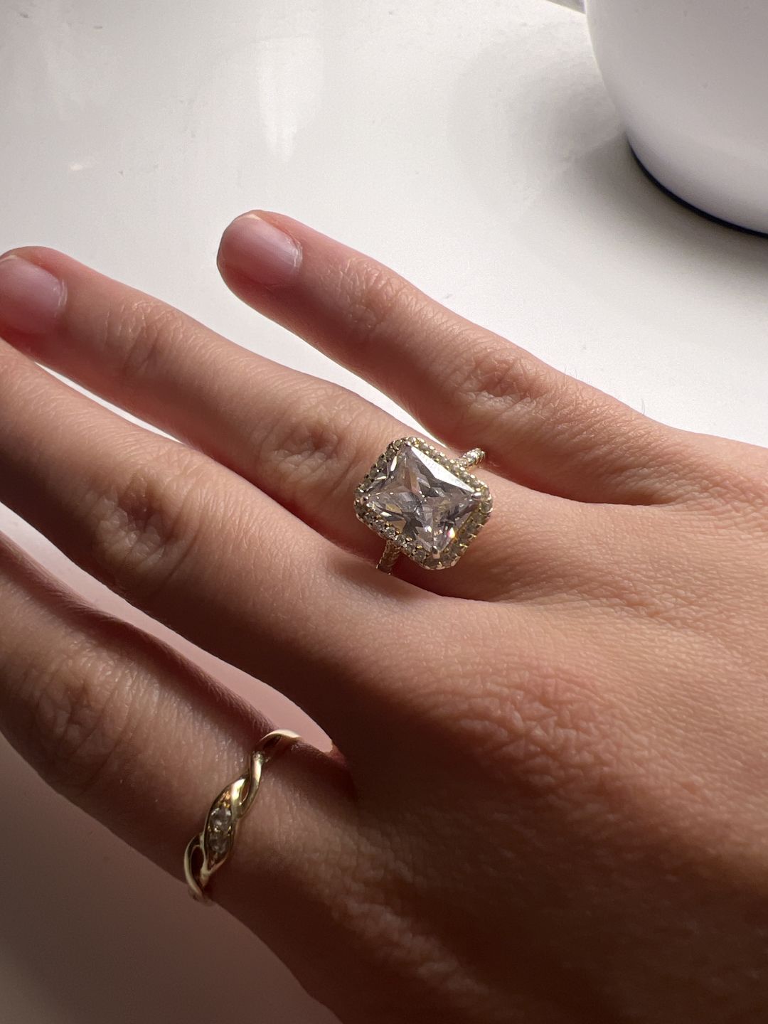 Customer photo review of Big Shine Ring | 18K vergoldet