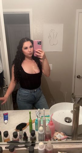 Customer photo review of Curly Honey Blonde 220G