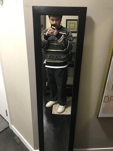 Customer photo review of Vintage Impact Abstract Knit Sweater Size Large