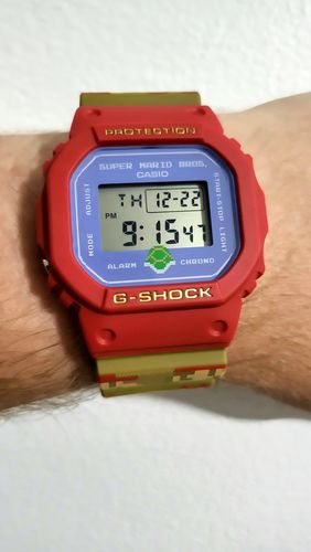 Customer photo review of Casio G-Shock x Super Mario Bros. Digital Resin Watch DW-5600SMB-4
