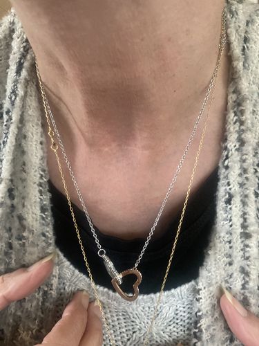 Customer photo review of Collier Amour Fusionnel - À la femme de ma vie - Je t'aime, pour toujours...