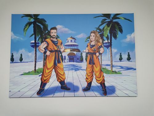 Customer photo review of Caricature dessinée à la main: Portrait Dragon Ball Z