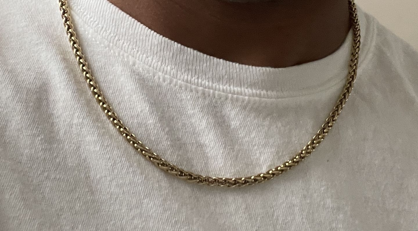Customer photo review of 4mm Wheat Chain