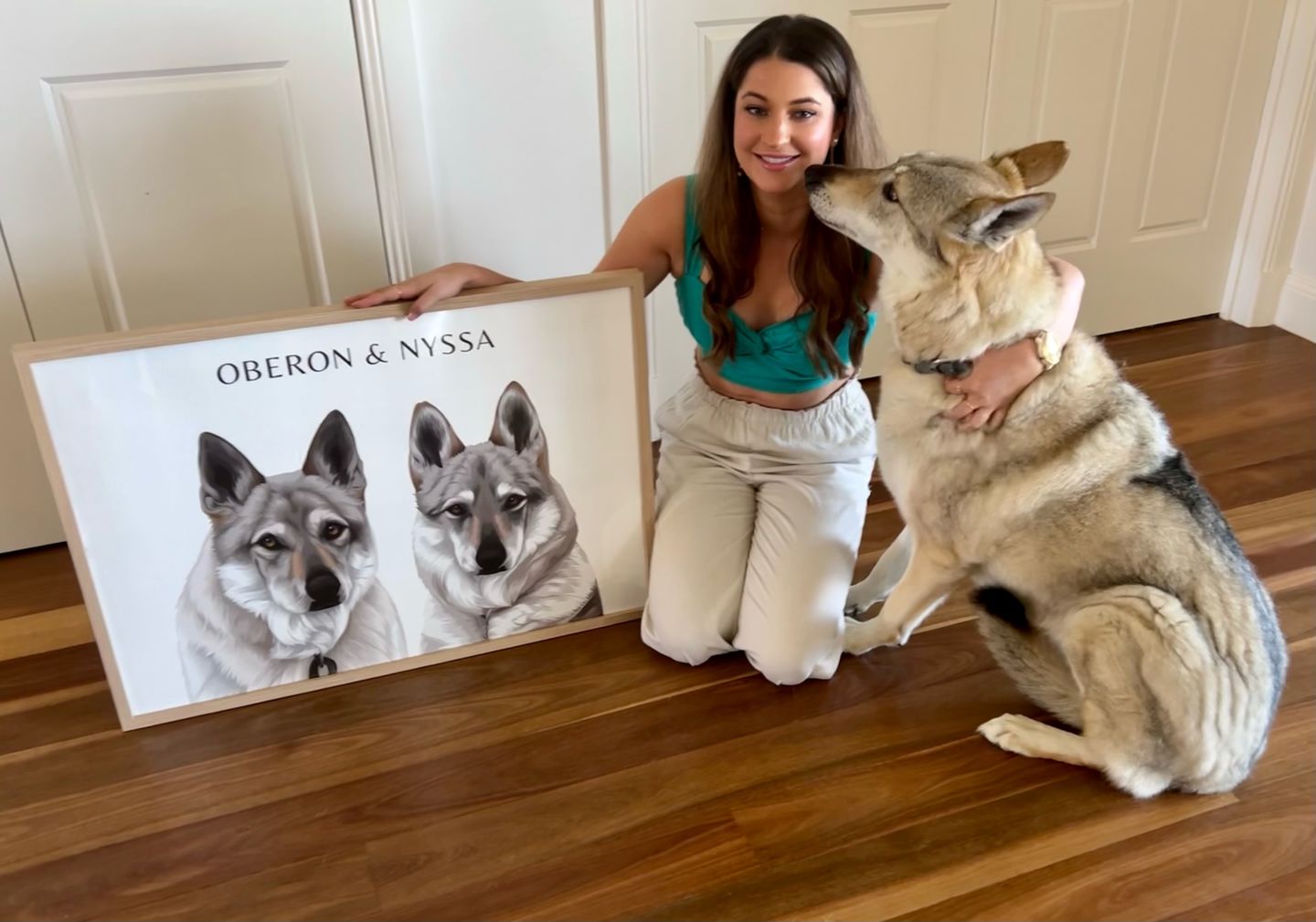 Customer photo review of Two-Pet Portrait