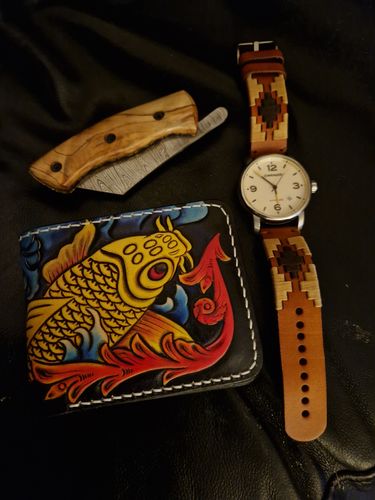 Customer photo review of Hundred Ghosts™ Irezumi Japanese Leather Wallet (Buy 1 Get 1 FREE)