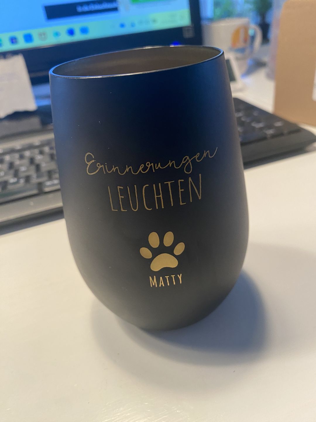 Customer photo review of Erinnerungen leuchten - Individuelles Trauerlicht