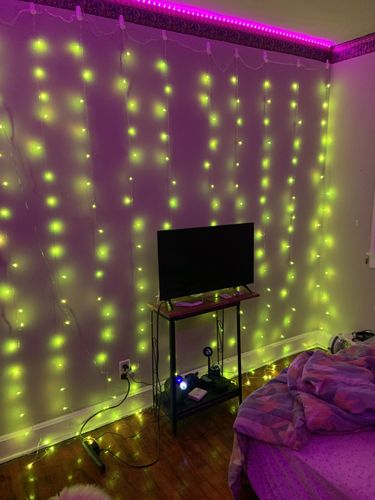 Customer photo review of DormVibes Color Changing Wall Lights