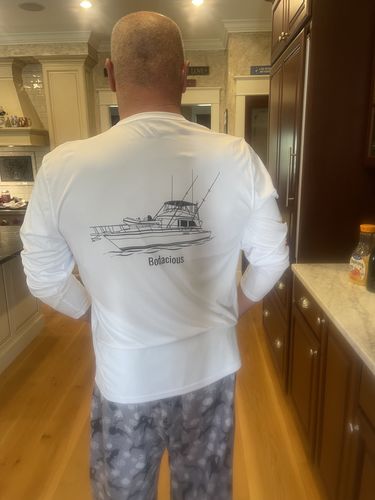 Customer photo review of American Flag Dri-Fit Long Sleeve Custom Shirts