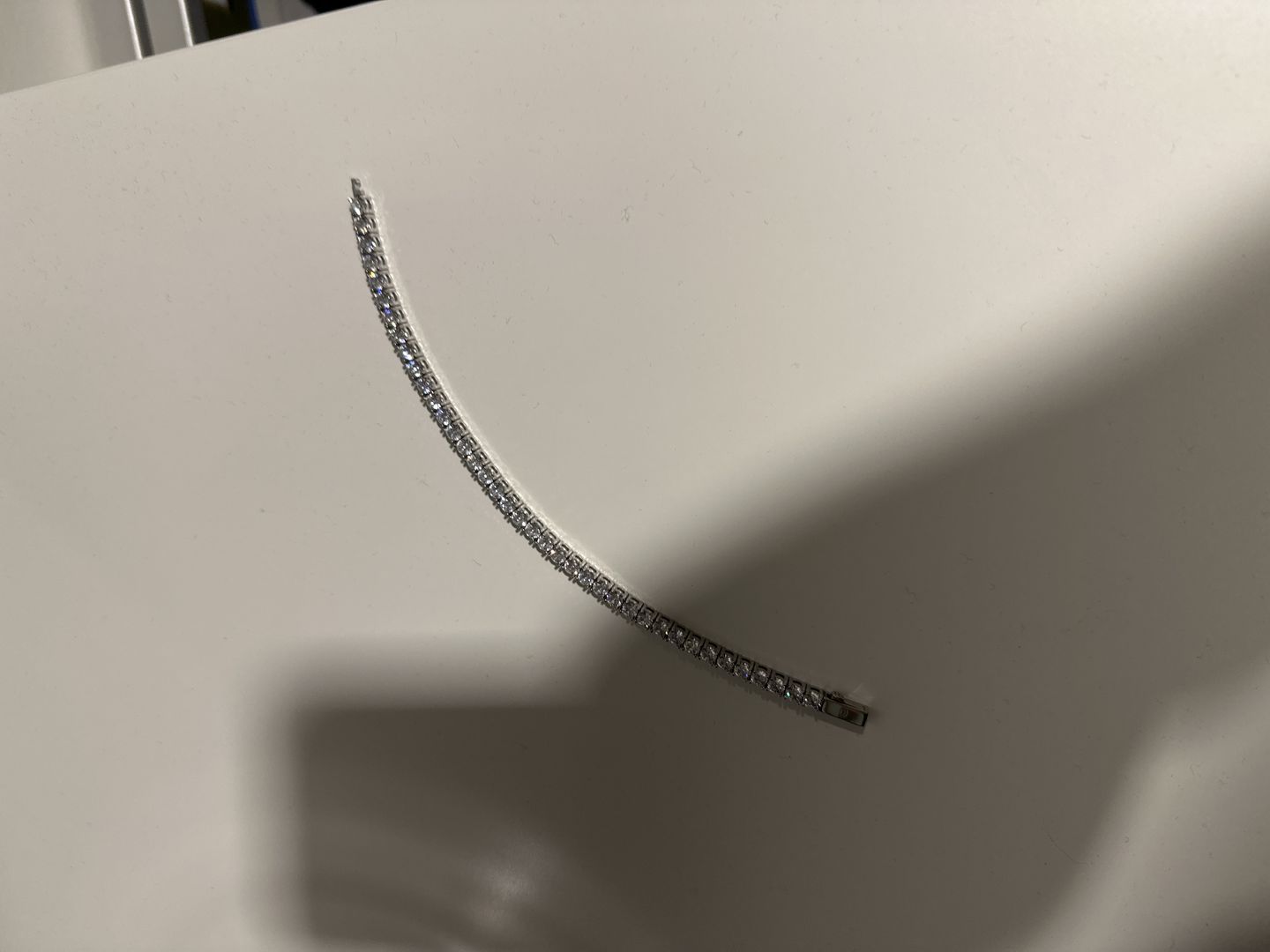 Customer photo review of TENNISBOY. - 4MM WHITE GOLD