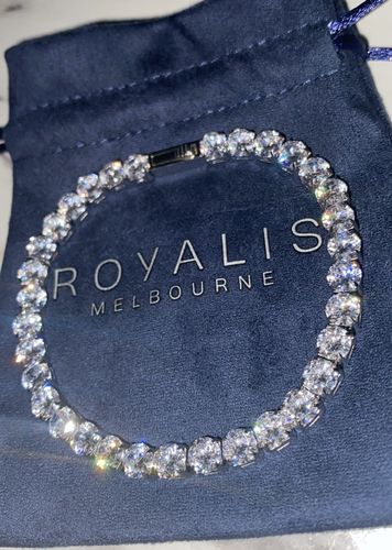 Customer photo review of Tennis Bracelet  (White Gold) 5mm