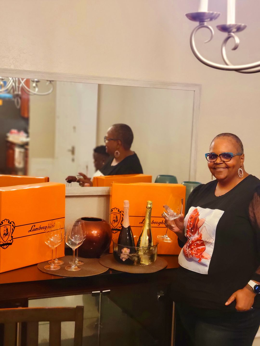 Customer photo review of Lamborghini Rosè "The Legend" with Gift Set & Wine Glasses