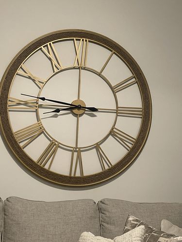 Customer photo review of 48" Gold Grande Wall Clock