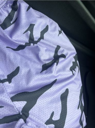 Customer photo review of Cursed Mark Mesh Shorts