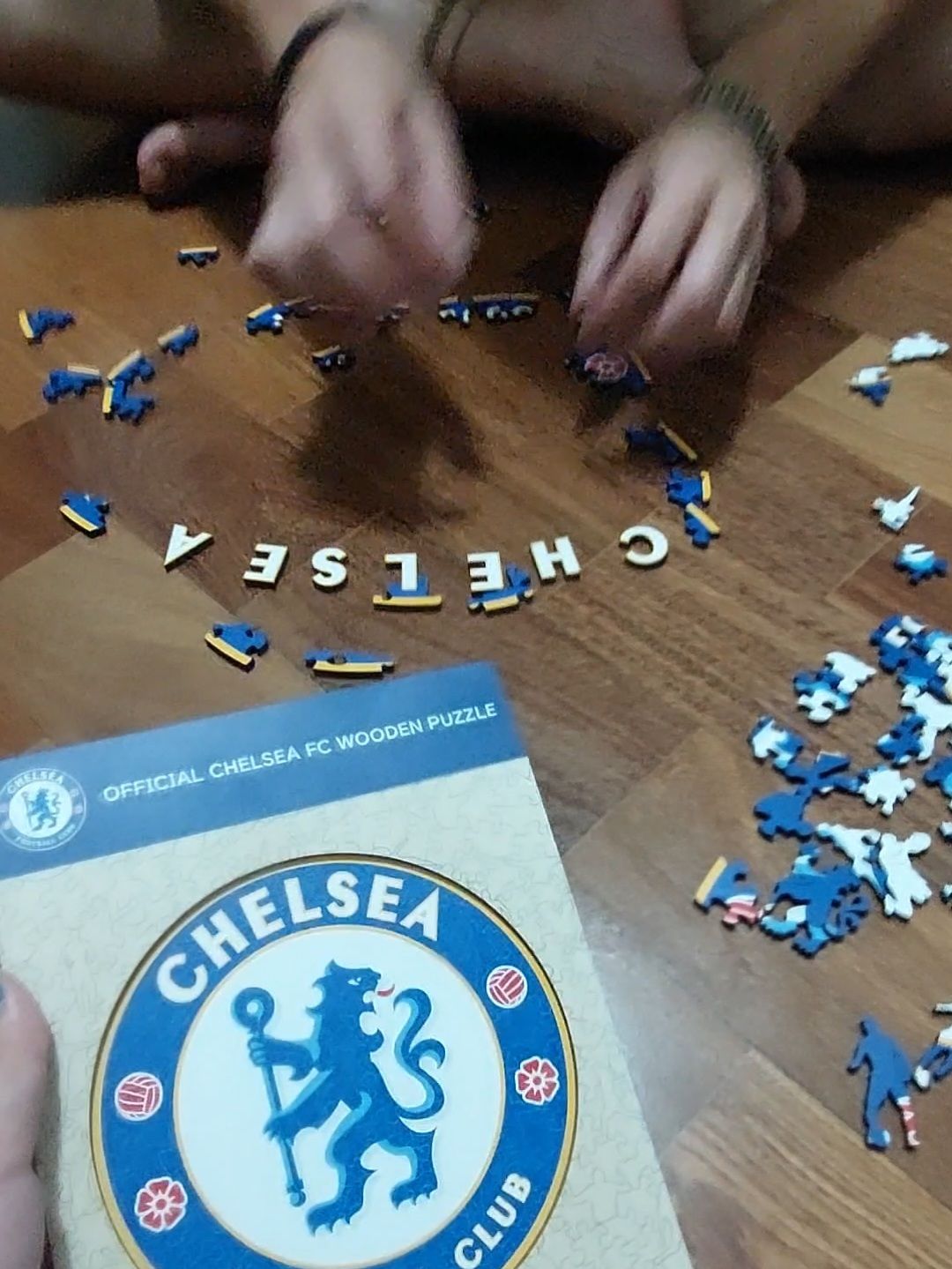 Customer photo review of Chelsea FC® Logo - Official Wooden Puzzle