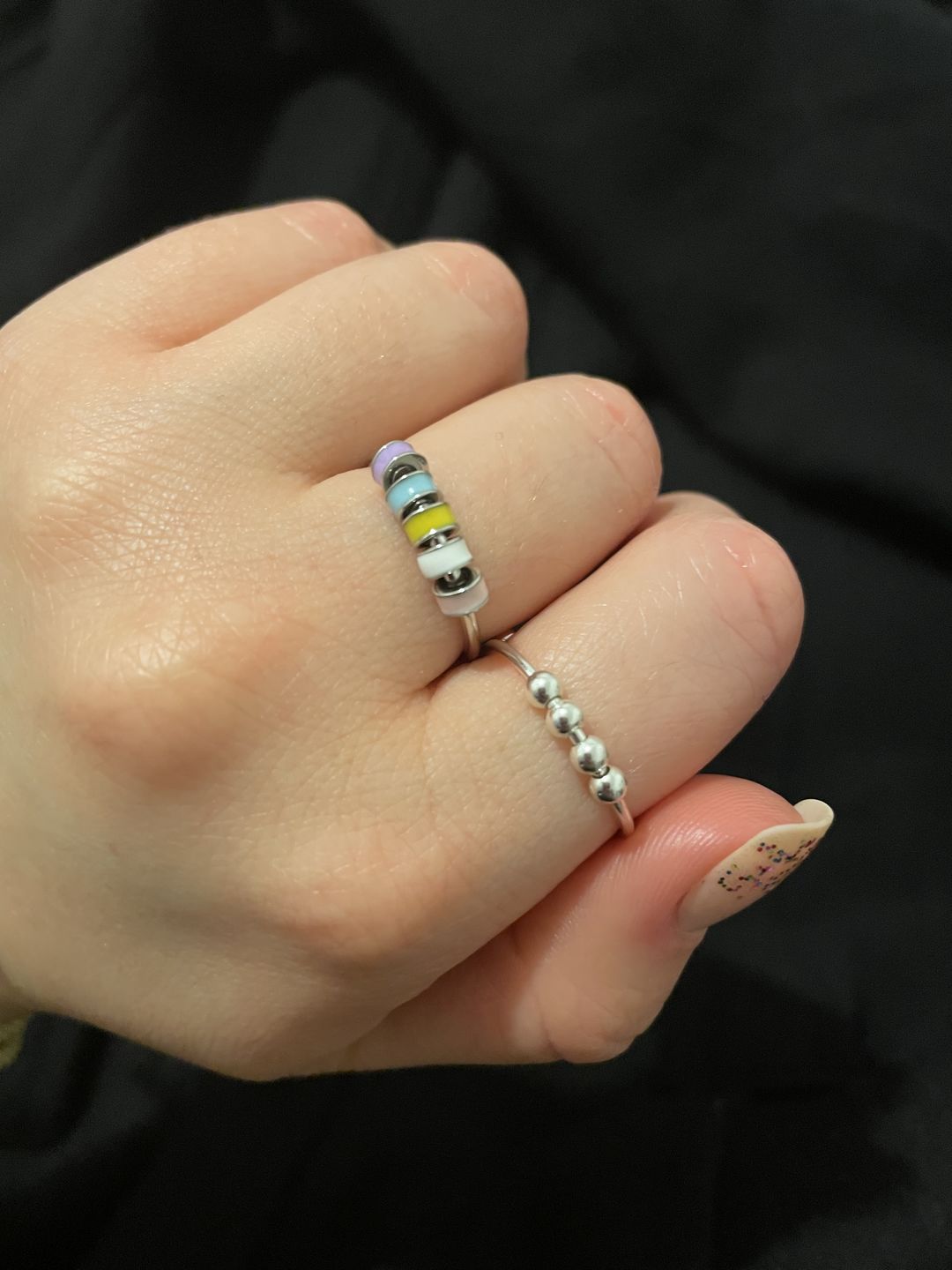 Customer photo review of Bague d'Anxiété Argent S925 - SELENE