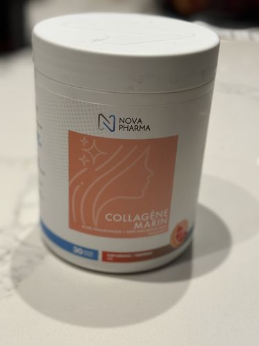 Customer photo review of Nova Pharma - Collagène Marin + Acide Hyaluronique 390g
