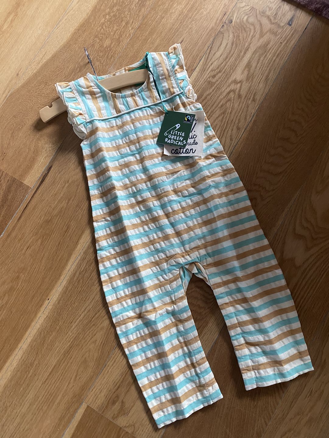 Customer photo review of Sunrise Striped Organic Summer Romper