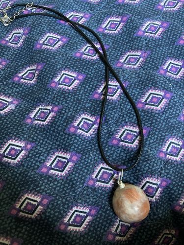 Customer photo review of Sunstone Drop Pendant