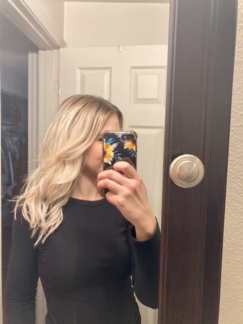 Customer photo review of Flat Weft Hair Extensions Virgin Hair Highlight Blonde #P18/613
